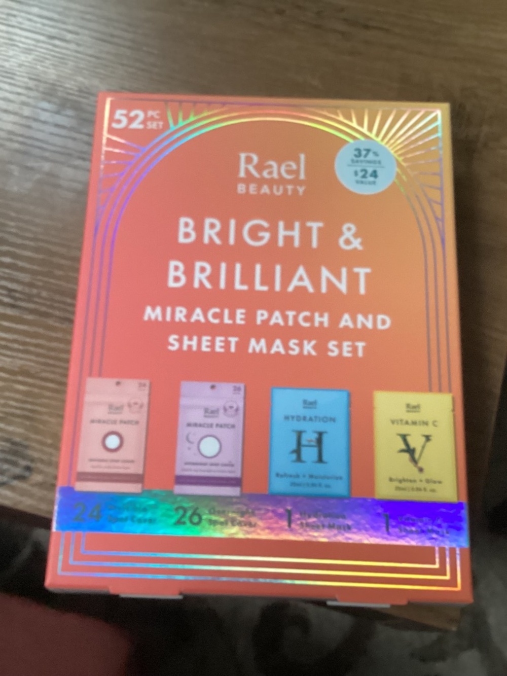 Rael Beauty Bright & Brilliant Miracle patch and Sheet mask set New
